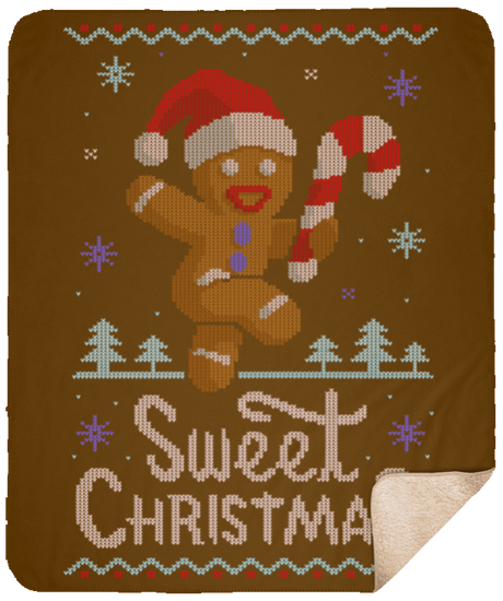 Blankets Brown / One Size Ginger Bread Sweater 50x60 Sherpa Blanket