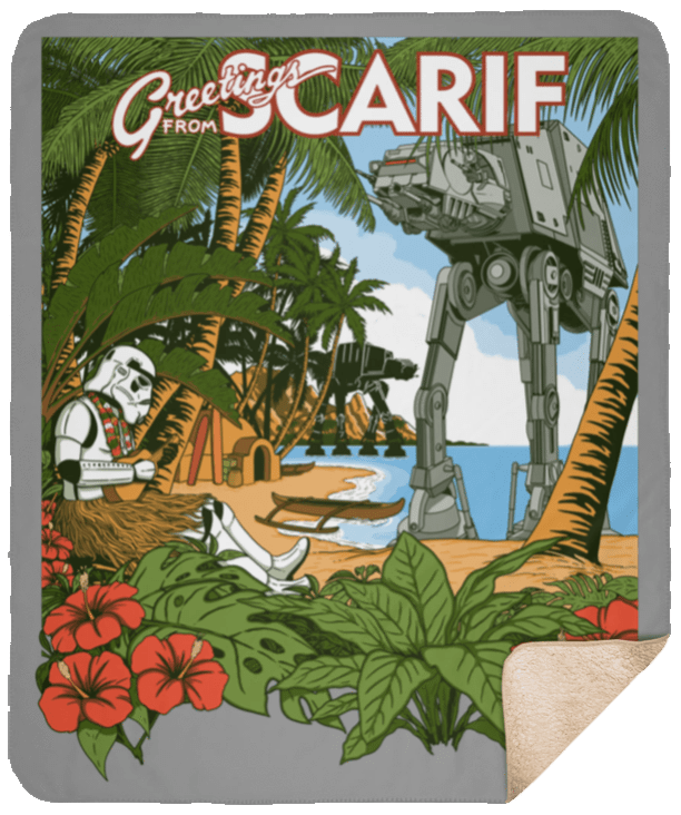 Blankets Gray / One Size Greetings from Scarif 50x60 Sherpa Blanket