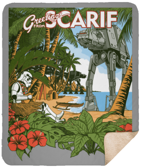 Blankets Gray / One Size Greetings from Scarif 50x60 Sherpa Blanket