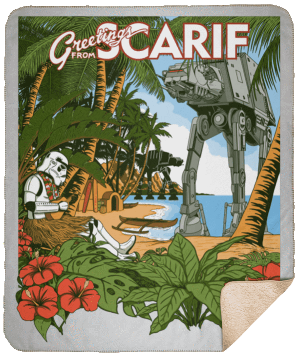 Blankets White / One Size Greetings from Scarif 50x60 Sherpa Blanket