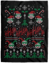 Blankets Black / One Size HaHa Holidays 60x80 MicroFleece Blanket