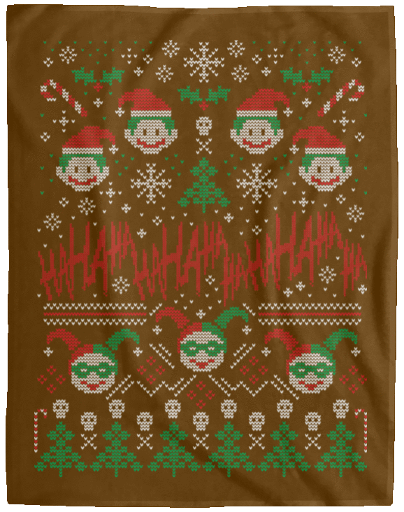 Blankets Brown / One Size HaHa Holidays 60x80 MicroFleece Blanket