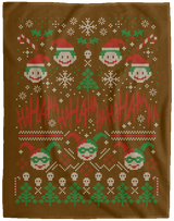 Blankets Brown / One Size HaHa Holidays 60x80 MicroFleece Blanket