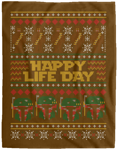 Blankets Brown / One Size Happy Life Day 60x80 MicroFleece Blanket