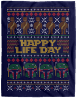 Blankets Navy / One Size Happy Life Day 60x80 MicroFleece Blanket