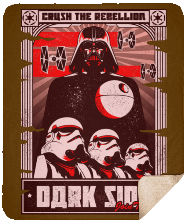 Blankets Brown / One Size Join the Dark SIde 50x60 Sherpa Blanket