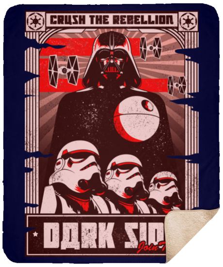 Blankets Navy / One Size Join the Dark SIde 50x60 Sherpa Blanket