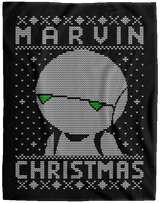 Blankets Black / One Size Marvin Christmas 60x80 MicroFleece Blanket