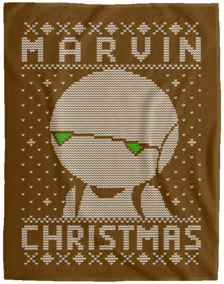 Blankets Brown / One Size Marvin Christmas 60x80 MicroFleece Blanket