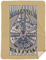 Blankets Tan / One Size Millennium Falcon 60x80 Sherpa Blanket