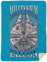 Blankets Turquoise / One Size Millennium Falcon 60x80 Sherpa Blanket