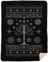 Blankets Black / One Size Minas Christmas 60x80 Sherpa Blanket