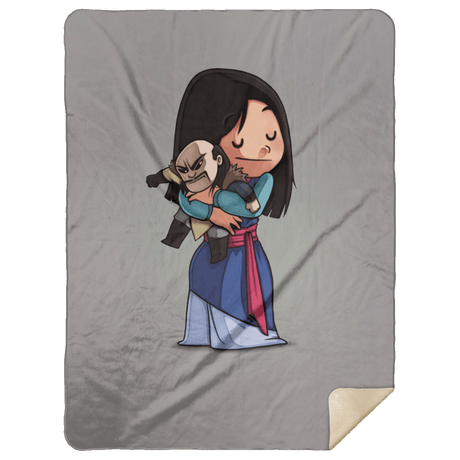 Blankets Gray / One Size Mulan Shanyu 60x80 Sherpa Blanket