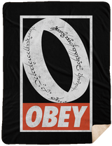 Blankets Black / One Size Obey One Ring 60x80 Sherpa Blanket