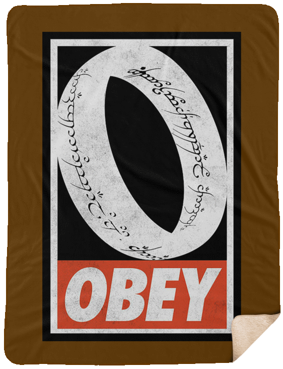 Blankets Brown / One Size Obey One Ring 60x80 Sherpa Blanket