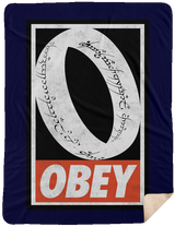 Blankets Navy / One Size Obey One Ring 60x80 Sherpa Blanket