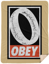 Blankets Tan / One Size Obey One Ring 60x80 Sherpa Blanket