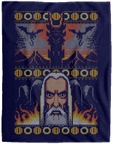 Blankets Navy / One Size One Xmas to rule them all 60x80 MicroFleece Blanket