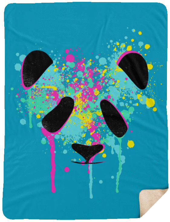 Blankets Turquoise / One Size Panda Soul 60x80 Sherpa Blanket
