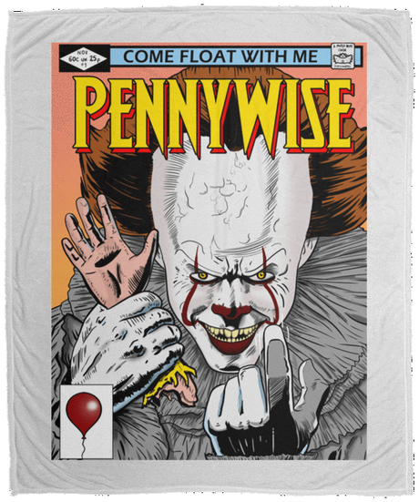 Blankets White / One Size Pennywise 8+ 50x60 MicroFleece Blanket