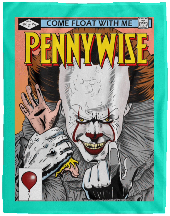 Blankets Teal / One Size Pennywise 8+ 60x80 MicroFleece Blanket