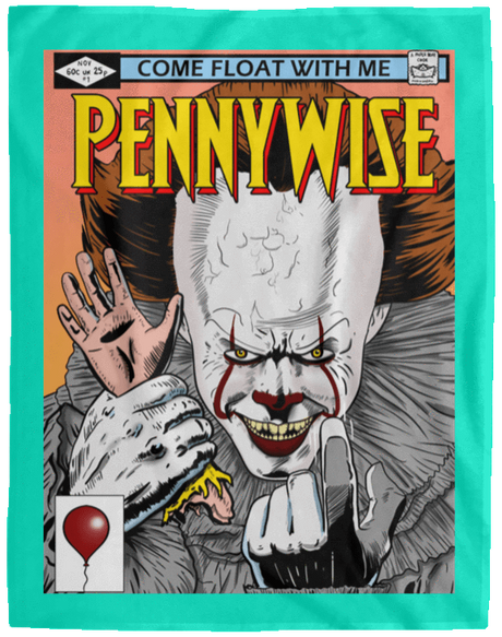 Blankets Teal / One Size Pennywise 8+ 60x80 MicroFleece Blanket