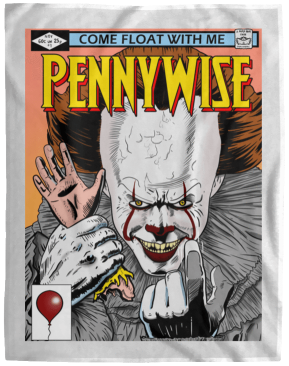 Blankets White / One Size Pennywise 8+ 60x80 MicroFleece Blanket