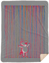 Blankets Gray / One Size Rainbow Rain 60x80 Sherpa Blanket