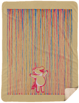 Blankets Tan / One Size Rainbow Rain 60x80 Sherpa Blanket