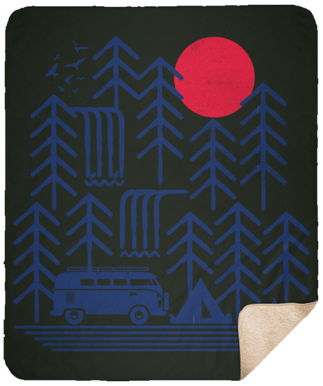 Blankets Forest / One Size Road Trip Days 50x60 Sherpa Blanket