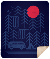 Blankets Navy / One Size Road Trip Days 50x60 Sherpa Blanket