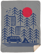 Blankets Gray / One Size Road Trip Days 60x80 Sherpa Blanket