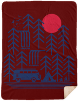 Blankets Maroon / One Size Road Trip Days 60x80 Sherpa Blanket