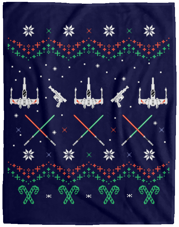 Blankets Navy / One Size Rogue Christmas 60x80 MicroFleece Blanket