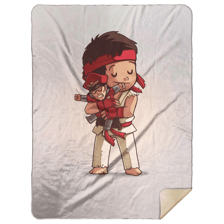 Blankets White / One Size Ryu Bison 60x80 Sherpa Blanket