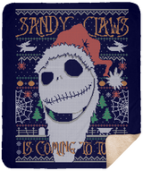 Blankets Navy / One Size SANDY CLAWS 50x60 Sherpa Blanket
