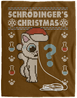 Blankets Brown / One Size Schrodingers Christmas 60x80 MicroFleece Blanket