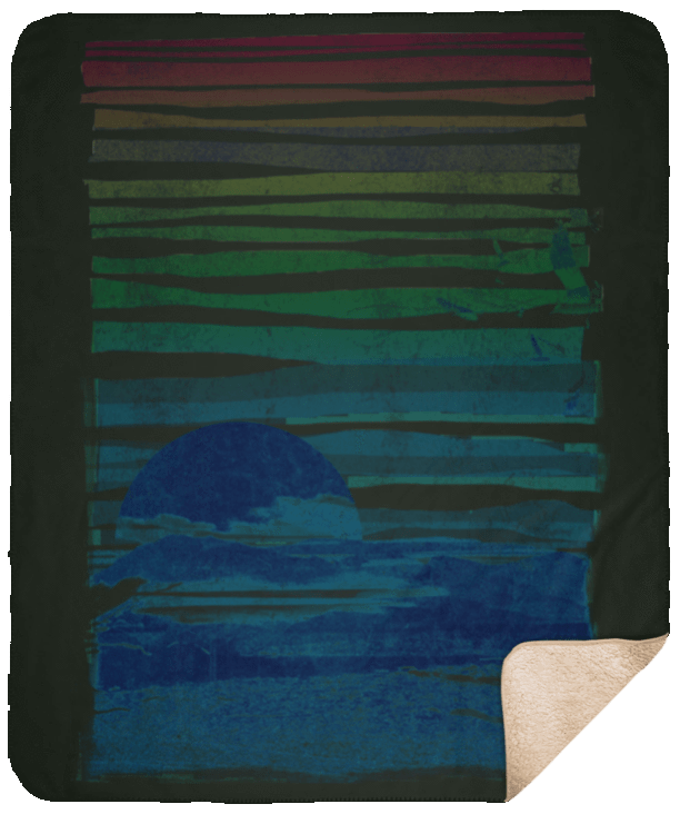 Blankets Forest / One Size Sea Landscape 50x60 Sherpa Blanket