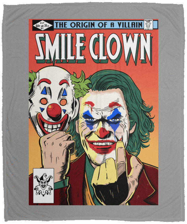 Blankets Gray / One Size Smile Clown 50x60 MicroFleece Blanket