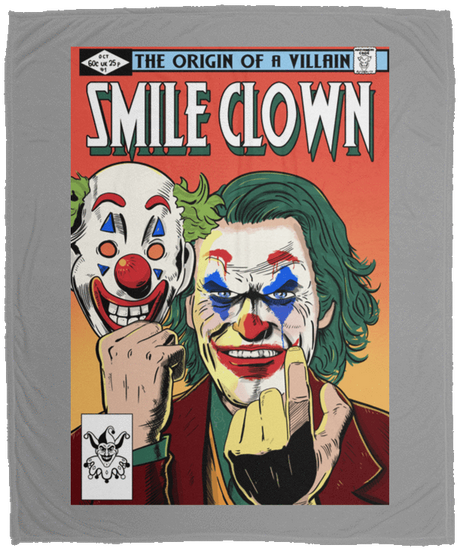 Blankets Gray / One Size Smile Clown 50x60 MicroFleece Blanket