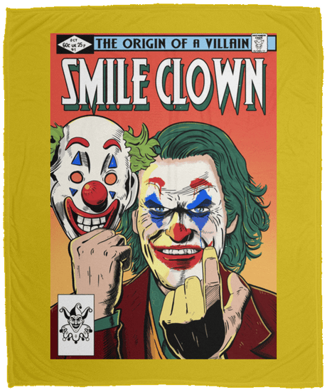 Blankets Old Gold / One Size Smile Clown 50x60 MicroFleece Blanket