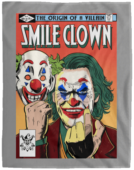 Blankets Gray / One Size Smile Clown 60x80 MicroFleece Blanket
