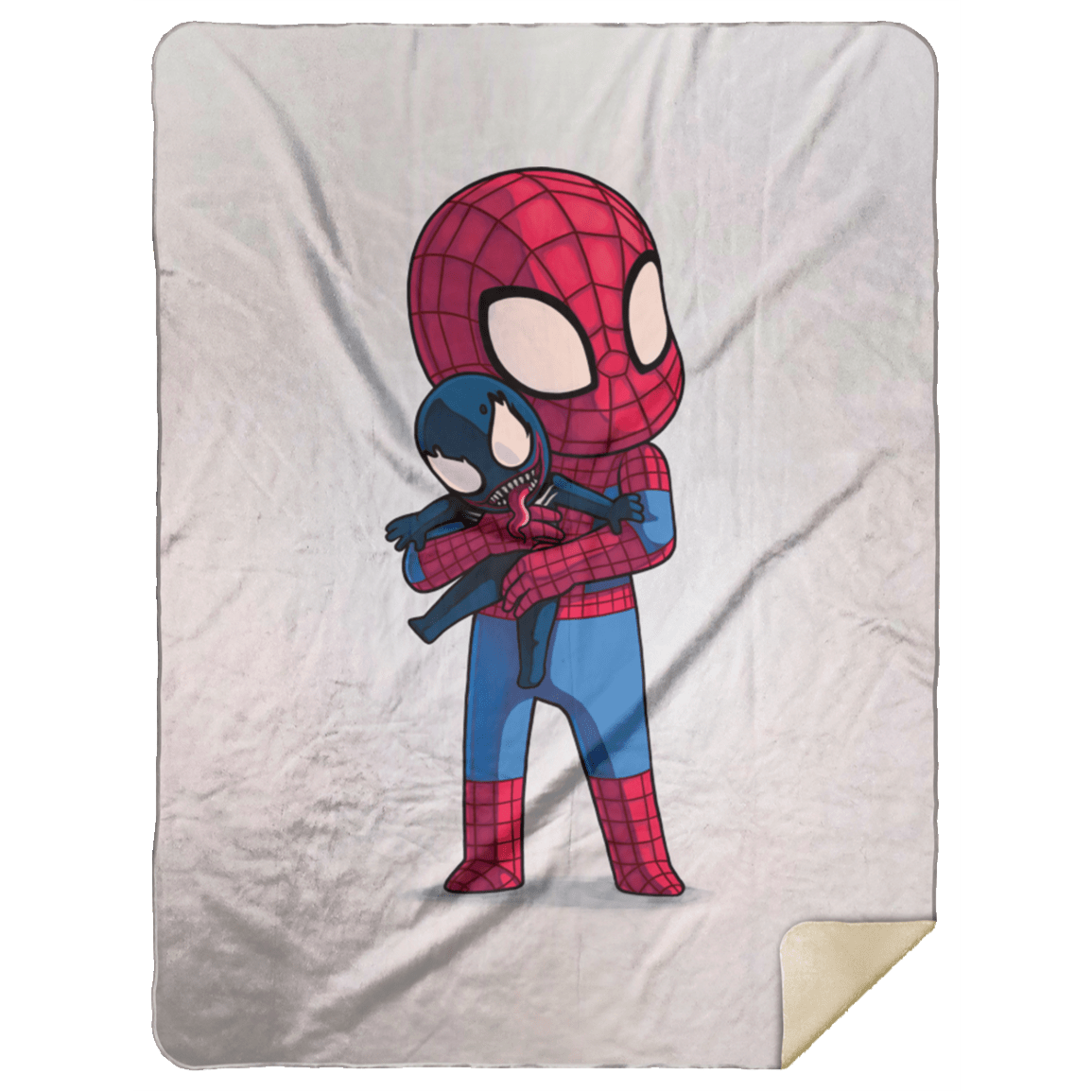 Blankets White / One Size Spiderman 60x80 Sherpa Blanket