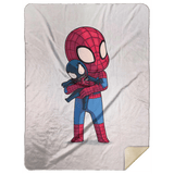 Blankets White / One Size Spiderman 60x80 Sherpa Blanket