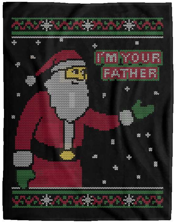 Blankets Black / One Size Spoiler Christmas Sweater 60x80 MicroFleece Blanket
