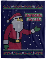 Blankets Navy / One Size Spoiler Christmas Sweater 60x80 MicroFleece Blanket
