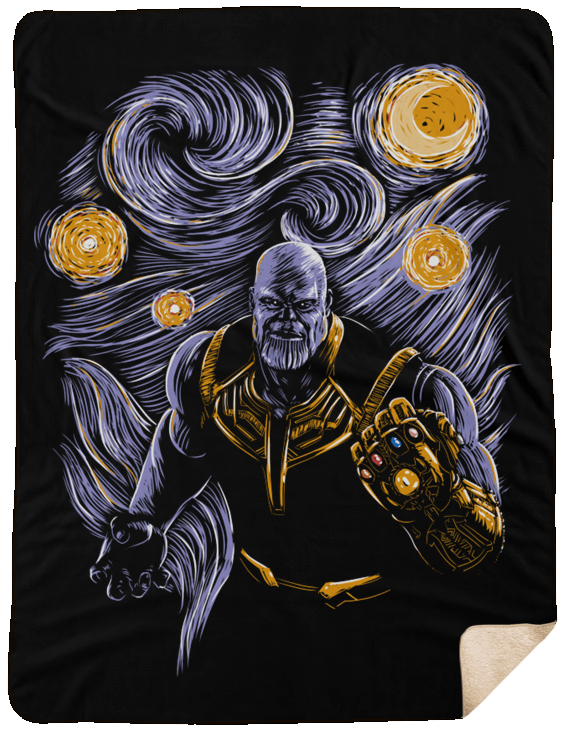 Blankets Black / One Size Starry Thanos 60x80 Sherpa Blanket