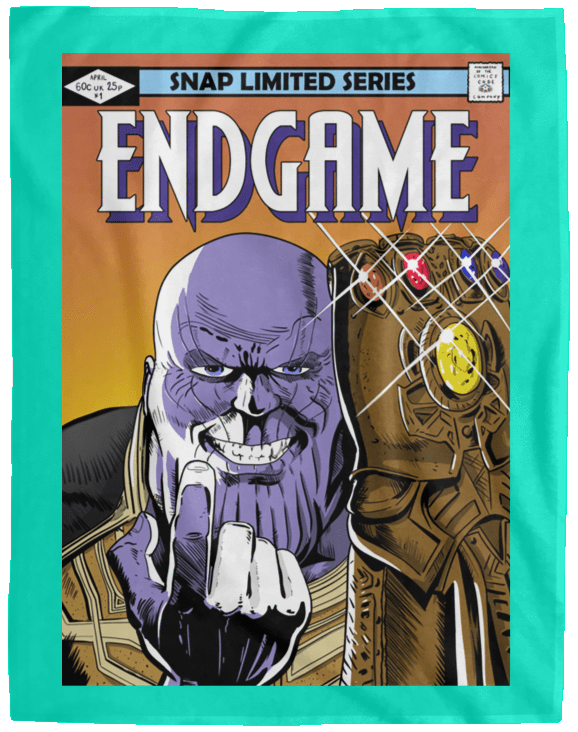 Blankets Teal / One Size Thanos Endgame 60x80 MicroFleece Blanket