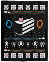 Blankets Black / One Size The Christmas Cake Is A Lie 60x80 MicroFleece Blanket