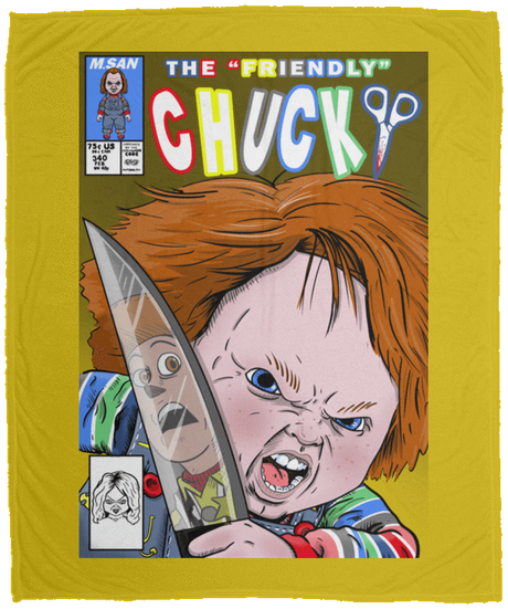 Blankets Old Gold / One Size The Friendly Chucky 50x60 MicroFleece Blanket